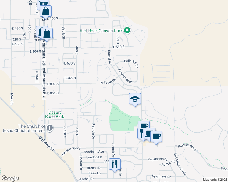 map of restaurants, bars, coffee shops, grocery stores, and more near 3800 Paradise Village Dr in Santa Clara