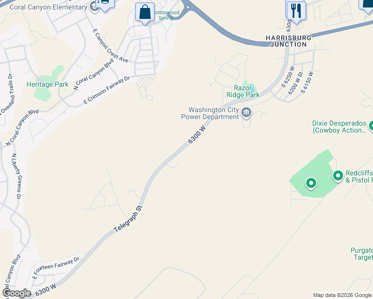 map of restaurants, bars, coffee shops, grocery stores, and more near 482 6300 West in Washington