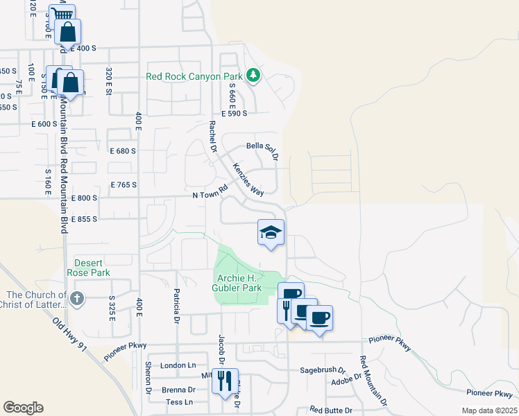 map of restaurants, bars, coffee shops, grocery stores, and more near 3800 Paradise Village Dr in Santa Clara