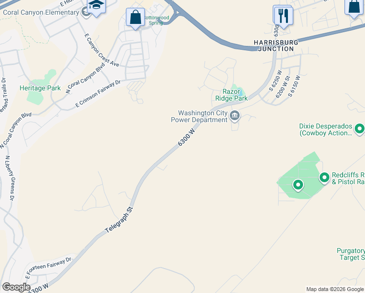 map of restaurants, bars, coffee shops, grocery stores, and more near 4013 Razor Dr. in Washington