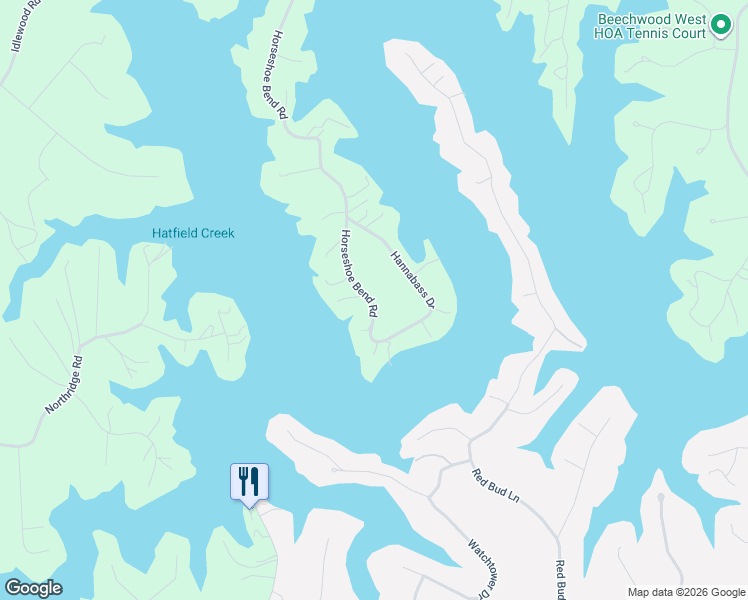map of restaurants, bars, coffee shops, grocery stores, and more near 6948-6980 Horseshoe Bend Road in Goodview