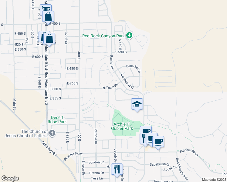 map of restaurants, bars, coffee shops, grocery stores, and more near 3800 Paradise Village Dr in Santa Clara
