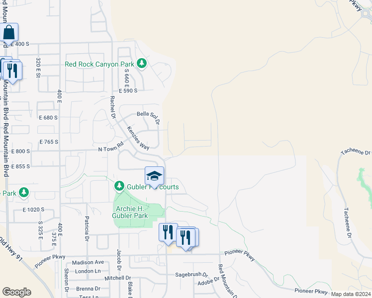 map of restaurants, bars, coffee shops, grocery stores, and more near in Santa Clara