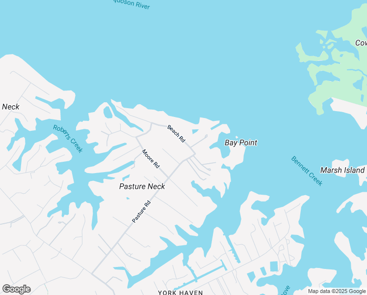 map of restaurants, bars, coffee shops, grocery stores, and more near 171 Beach Rd in Poquoson