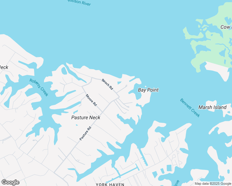 map of restaurants, bars, coffee shops, grocery stores, and more near 171 Beach Rd in Poquoson