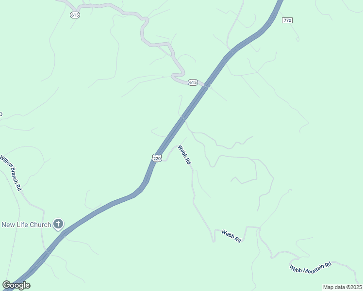 map of restaurants, bars, coffee shops, grocery stores, and more near 7572 Webb Road in Boones Mill