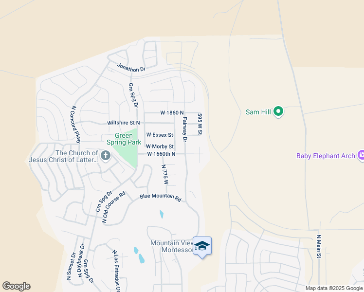 map of restaurants, bars, coffee shops, grocery stores, and more near 1707 Fairway Drive in Washington