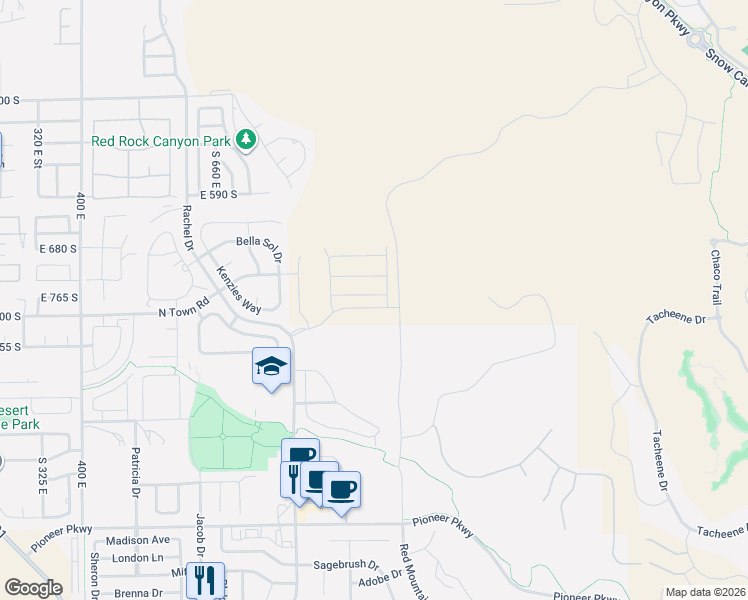 map of restaurants, bars, coffee shops, grocery stores, and more near 3281 Pharoah Way in Santa Clara