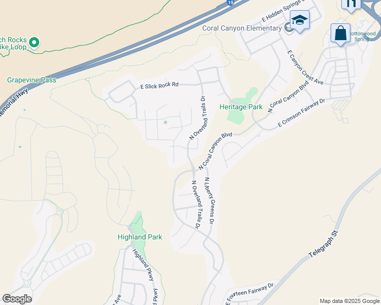 map of restaurants, bars, coffee shops, grocery stores, and more near 2982 North Burke Springs Road in Washington