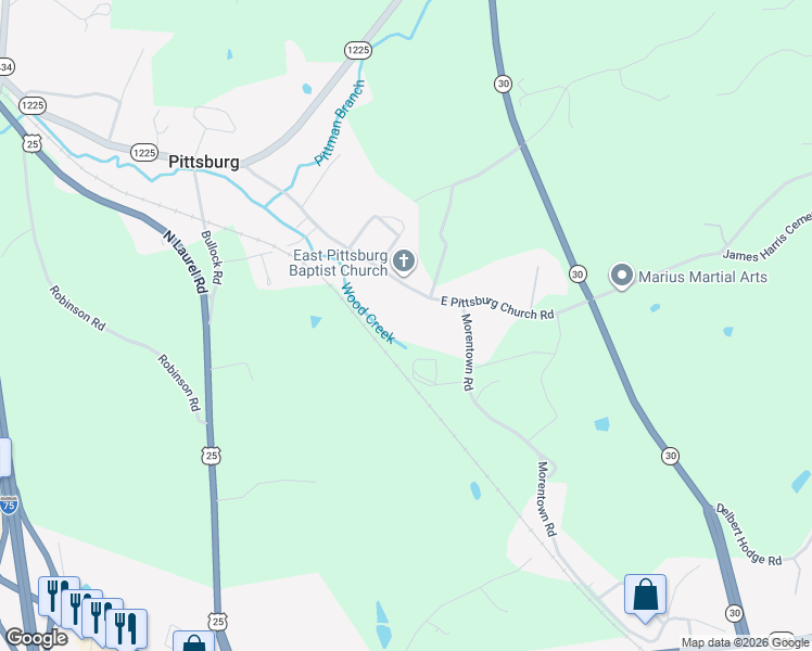 map of restaurants, bars, coffee shops, grocery stores, and more near in London