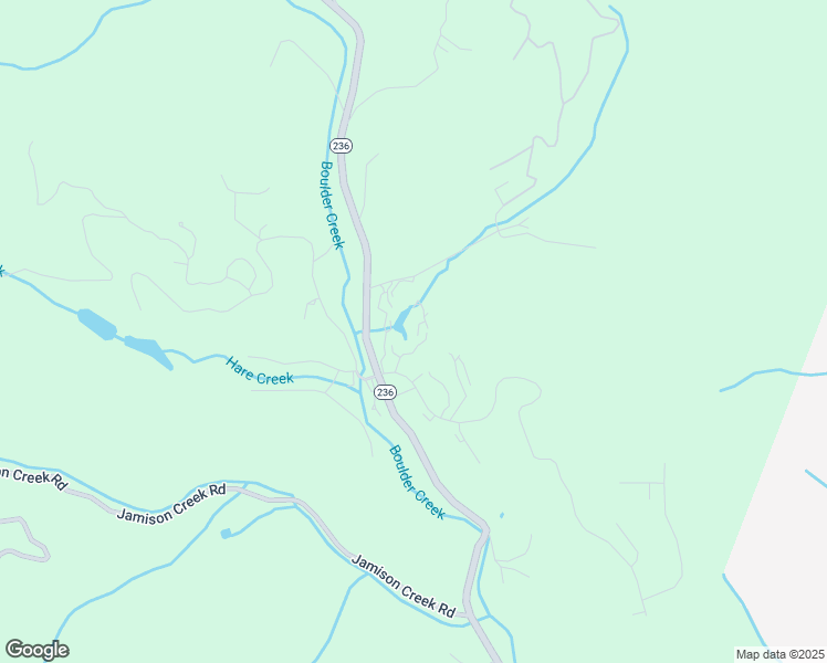 map of restaurants, bars, coffee shops, grocery stores, and more near 149 East Hilton Drive in Boulder Creek