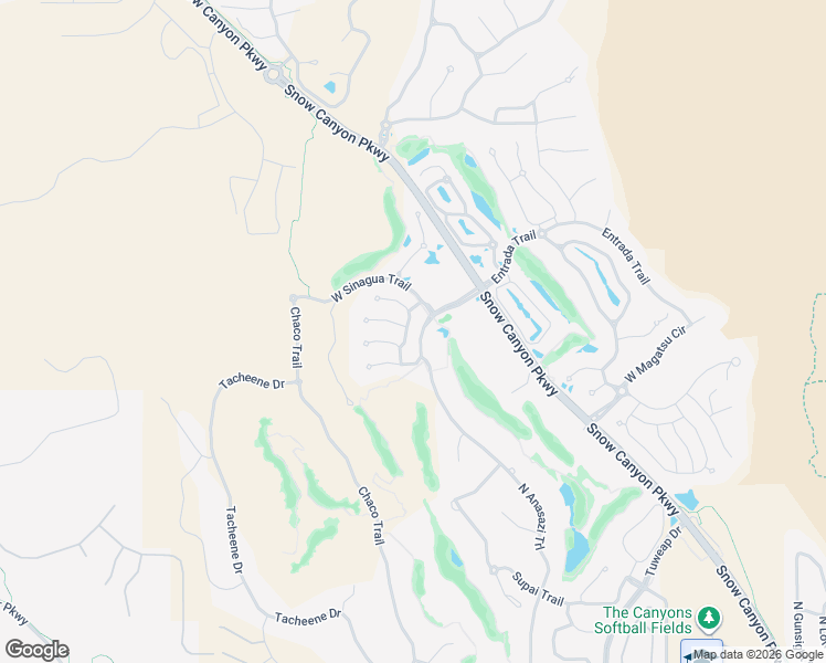 map of restaurants, bars, coffee shops, grocery stores, and more near 2549 West Sinagua Trail in St. George