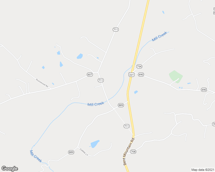 map of restaurants, bars, coffee shops, grocery stores, and more near 10148 Tinsley Lane in Bent Mountain