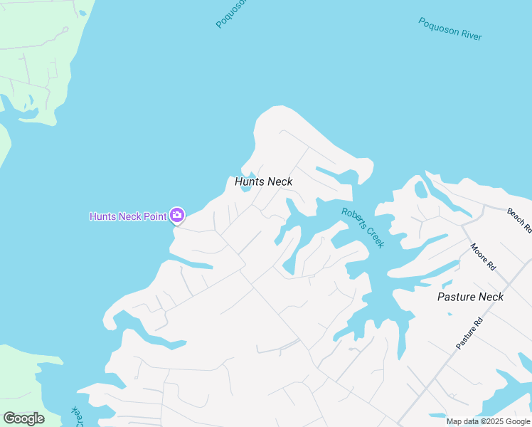map of restaurants, bars, coffee shops, grocery stores, and more near 17 Bayview Drive in Poquoson