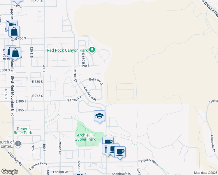 map of restaurants, bars, coffee shops, grocery stores, and more near 2762 Whirlaway Trail in Santa Clara