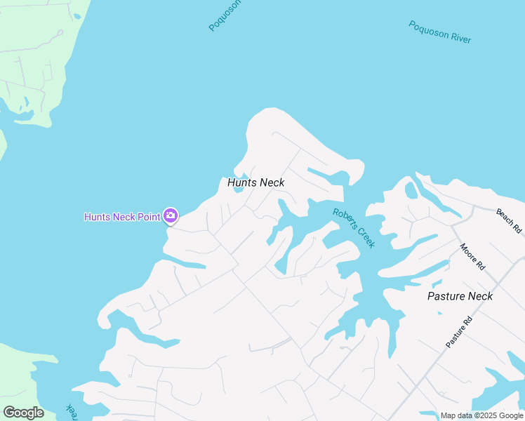 map of restaurants, bars, coffee shops, grocery stores, and more near 17 Bayview Drive in Poquoson