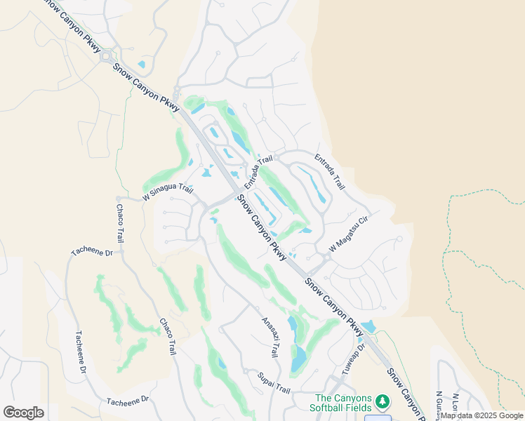 map of restaurants, bars, coffee shops, grocery stores, and more near 2405 Entrada Trail in St. George