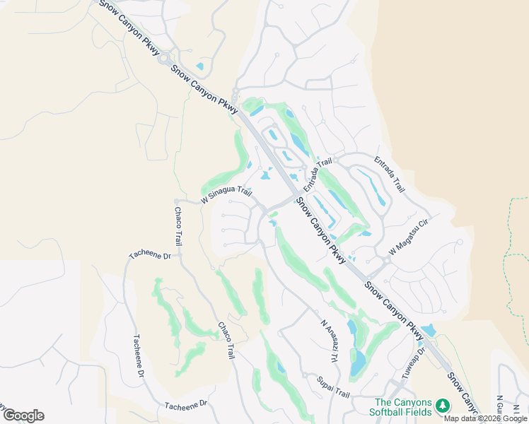 map of restaurants, bars, coffee shops, grocery stores, and more near West Sinagua Trail in St. George