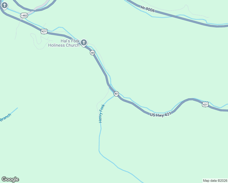 map of restaurants, bars, coffee shops, grocery stores, and more near Kentucky 80 in Bear Branch