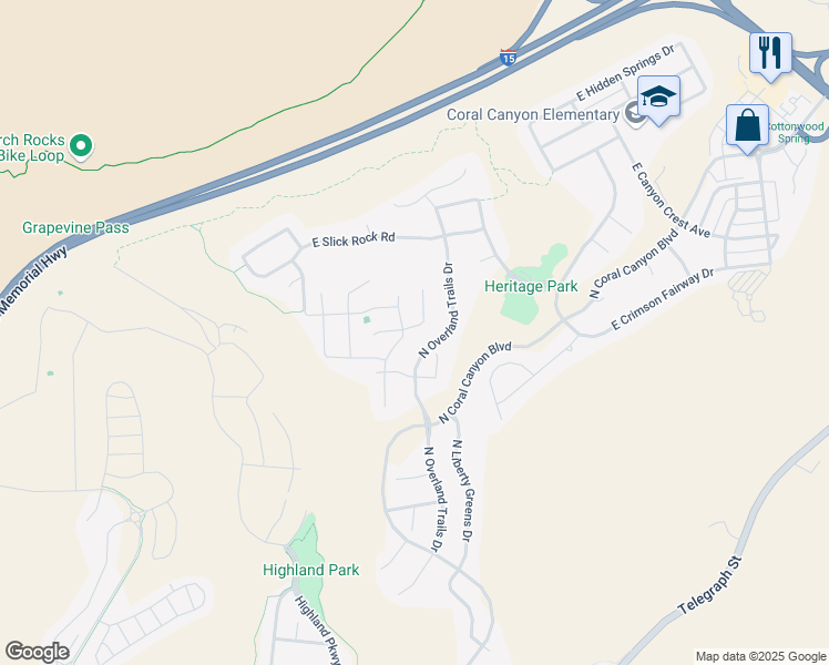 map of restaurants, bars, coffee shops, grocery stores, and more near 1862 North Chapman Drive in Washington