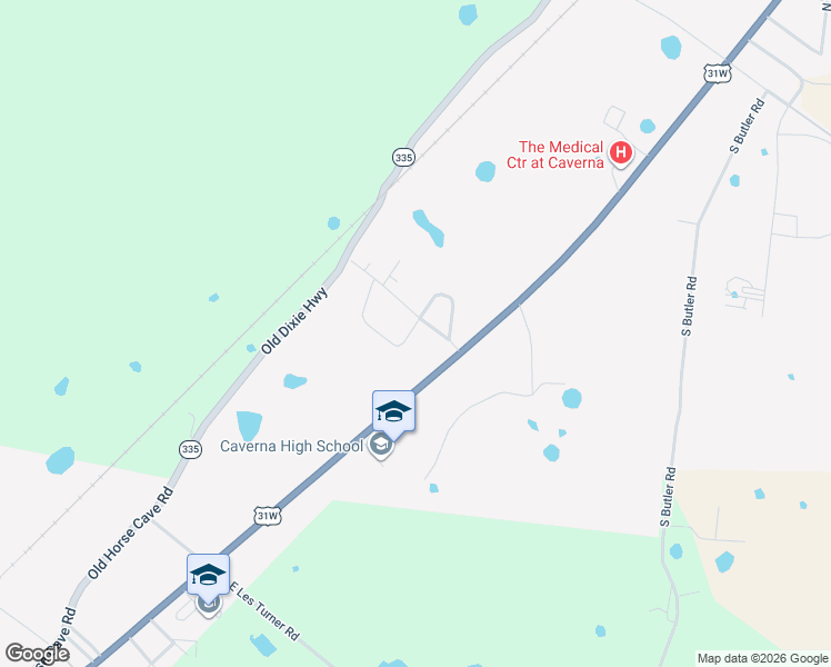 map of restaurants, bars, coffee shops, grocery stores, and more near 200-298 Martin Rd in Horse Cave