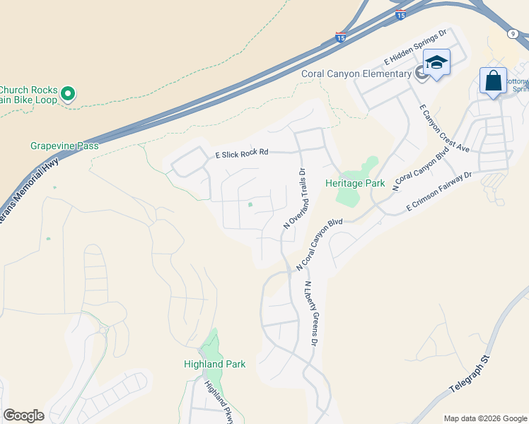 map of restaurants, bars, coffee shops, grocery stores, and more near 2915 East Chapman Circle in Washington