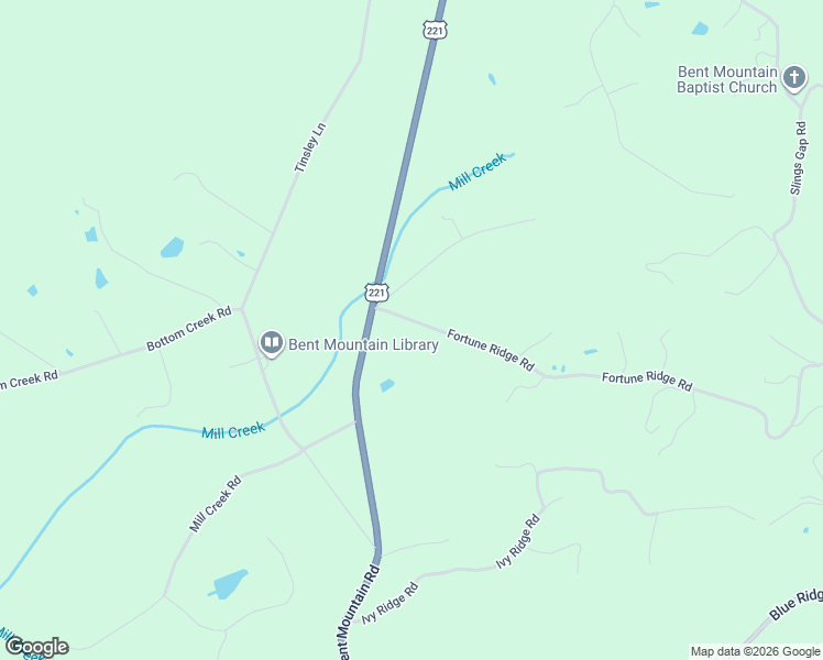 map of restaurants, bars, coffee shops, grocery stores, and more near 9900-10028 Fortune Ridge Rd in Roanoke