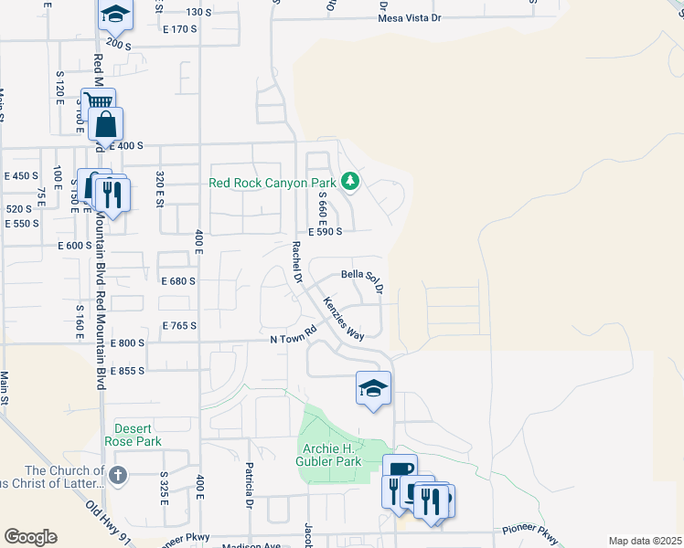map of restaurants, bars, coffee shops, grocery stores, and more near 3774 Bella Sol Drive in Santa Clara