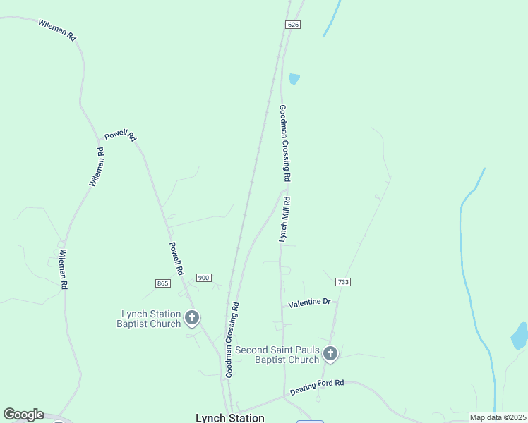map of restaurants, bars, coffee shops, grocery stores, and more near 3737 Goodman Crossing Road in Lynch Station