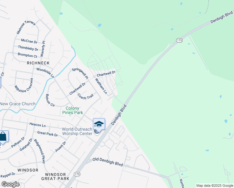 map of restaurants, bars, coffee shops, grocery stores, and more near 1304 Independence Boulevard in Newport News