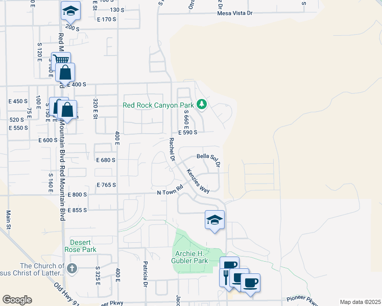 map of restaurants, bars, coffee shops, grocery stores, and more near 3774 Bella Sol Drive in Santa Clara