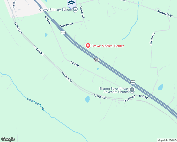 map of restaurants, bars, coffee shops, grocery stores, and more near 776 CCC Road in Crewe