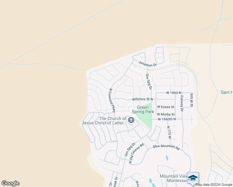 map of restaurants, bars, coffee shops, grocery stores, and more near 1876 North Mountain View Drive in Washington