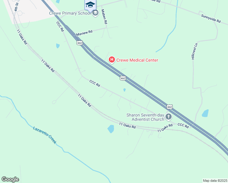 map of restaurants, bars, coffee shops, grocery stores, and more near 776 CCC Road in Crewe
