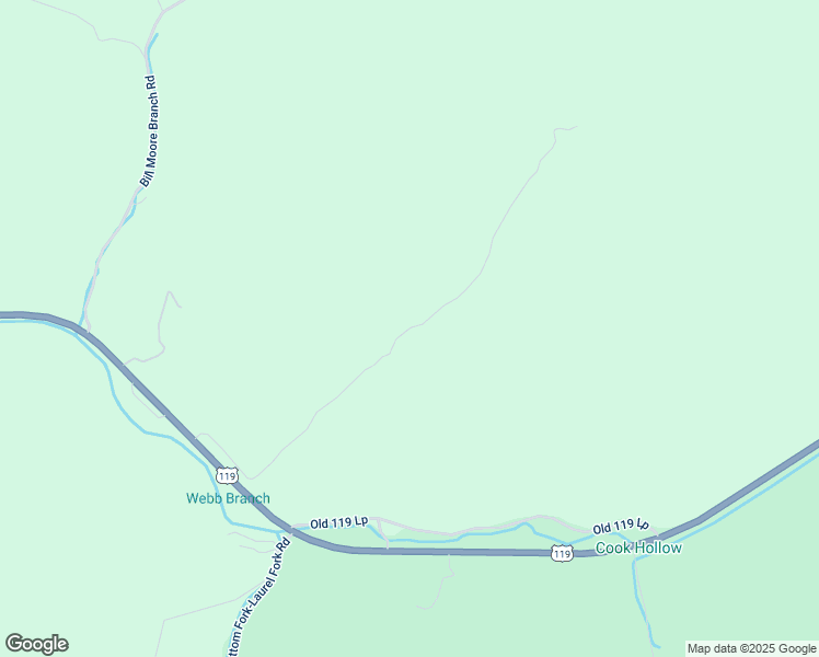 map of restaurants, bars, coffee shops, grocery stores, and more near Webb Branch Road in Jenkins