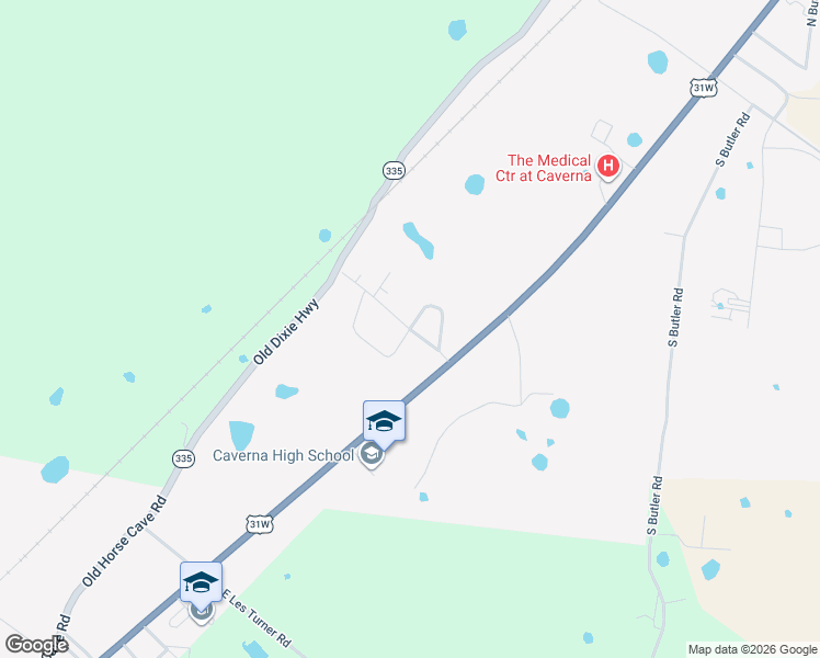 map of restaurants, bars, coffee shops, grocery stores, and more near 298 Martin Rd in Horse Cave