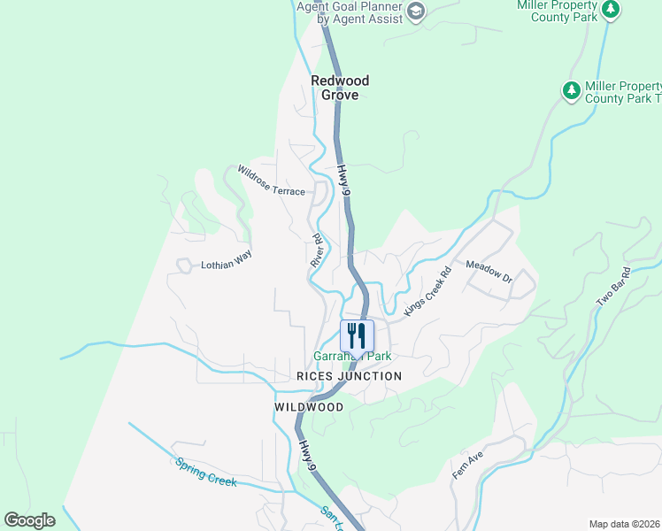 map of restaurants, bars, coffee shops, grocery stores, and more near in Boulder Creek