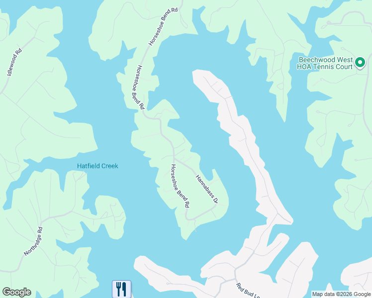 map of restaurants, bars, coffee shops, grocery stores, and more near 6778 Horseshoe Bend Road in Goodview