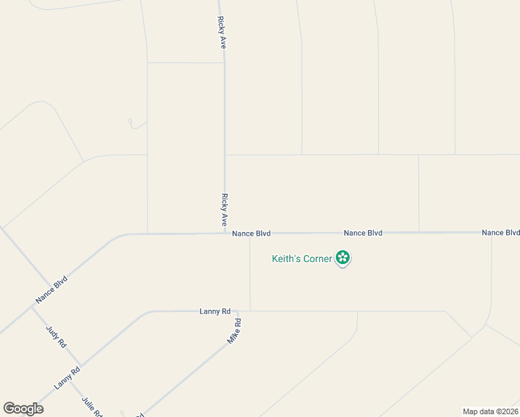 map of restaurants, bars, coffee shops, grocery stores, and more near Nance Boulevard in Sanford