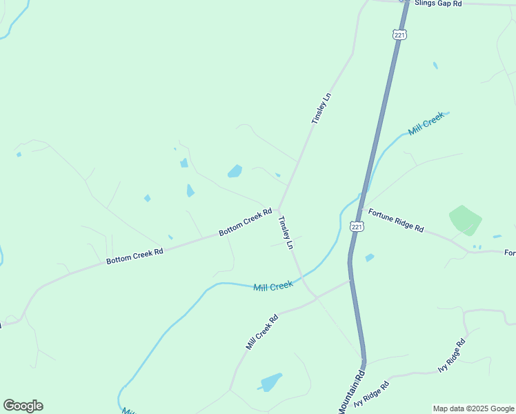 map of restaurants, bars, coffee shops, grocery stores, and more near 10127 Bottom Creek Road in Bent Mountain