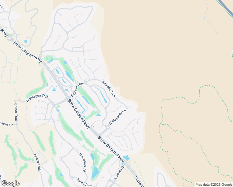 map of restaurants, bars, coffee shops, grocery stores, and more near 2331 Entrada Trail in St. George