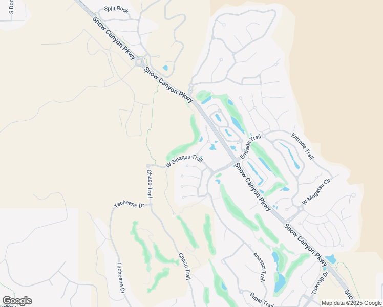 map of restaurants, bars, coffee shops, grocery stores, and more near 2588 West Sinagua Trail in St. George