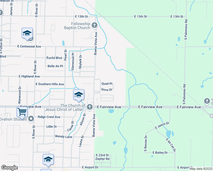 map of restaurants, bars, coffee shops, grocery stores, and more near 1442 Quail Place in Carthage