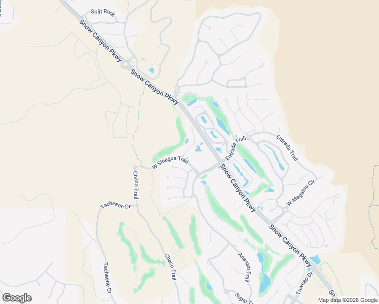 map of restaurants, bars, coffee shops, grocery stores, and more near 2588 West Sinagua Trail in St. George