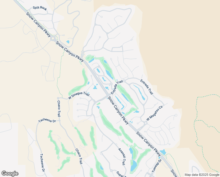 map of restaurants, bars, coffee shops, grocery stores, and more near 2410 Entrada Trail in St. George