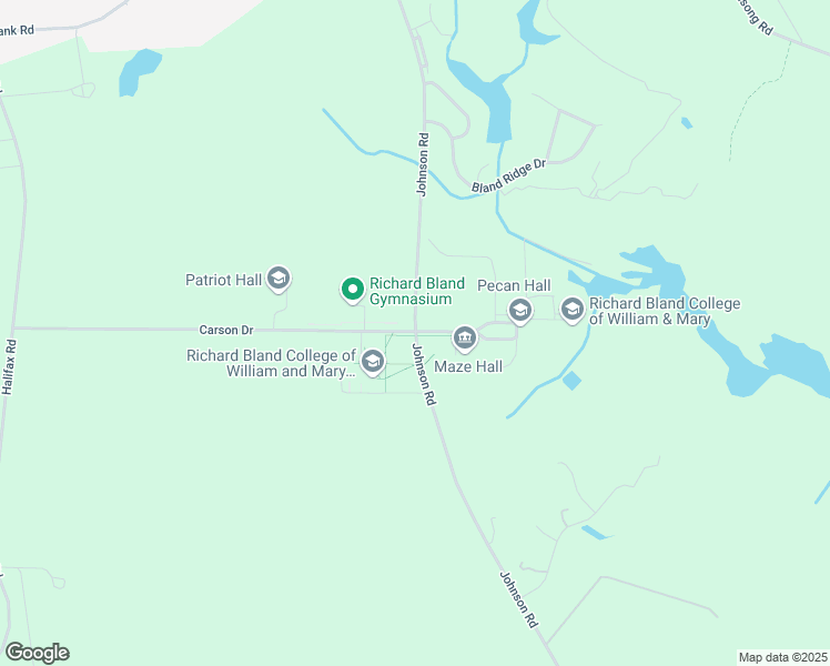 map of restaurants, bars, coffee shops, grocery stores, and more near 11301 Johnson Road in Petersburg