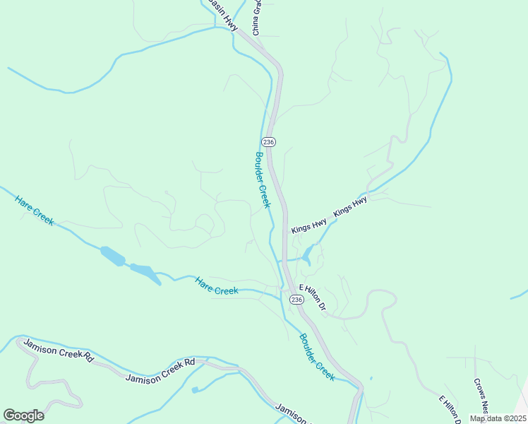 map of restaurants, bars, coffee shops, grocery stores, and more near 104 McPherson Court in Boulder Creek