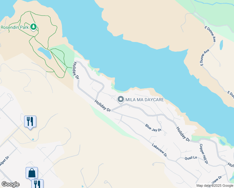 map of restaurants, bars, coffee shops, grocery stores, and more near 17610 Racoon Ct in Morgan Hill