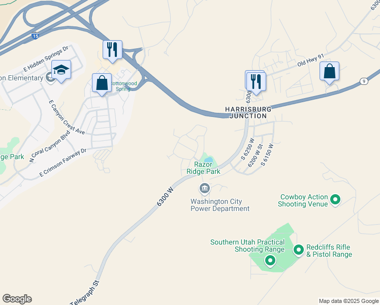 map of restaurants, bars, coffee shops, grocery stores, and more near 4206 Torrey Pines Drive in Washington