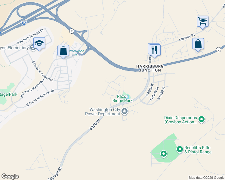 map of restaurants, bars, coffee shops, grocery stores, and more near in Washington